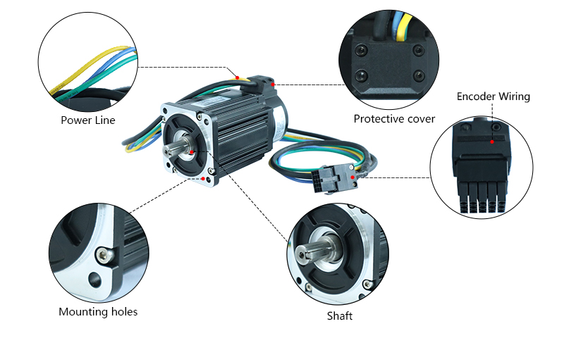 200w dc servo motor details