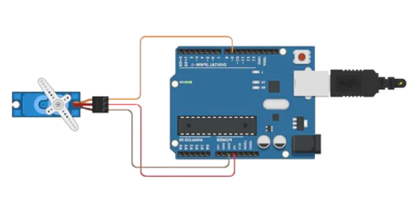 Miniature servo motor control